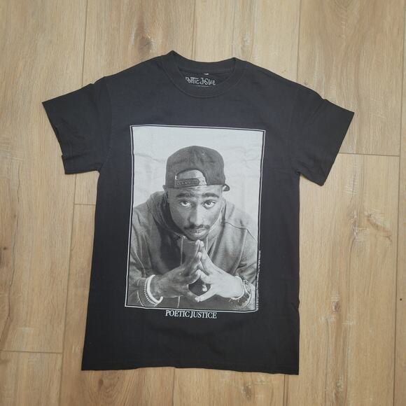 Tupac Shakur 2Pac Poetic Justice T-Shirt Mens Small S Official Movie Tee - Picture 1 of 5